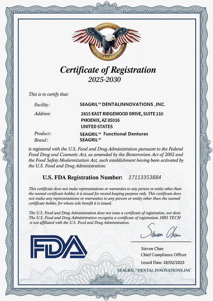 𦷠Ends Today: 70% OFF! SEAGRIL⢠Custom-Fit Full Functional DenturesMake you more confident-Made in the USA & FDA-Certified