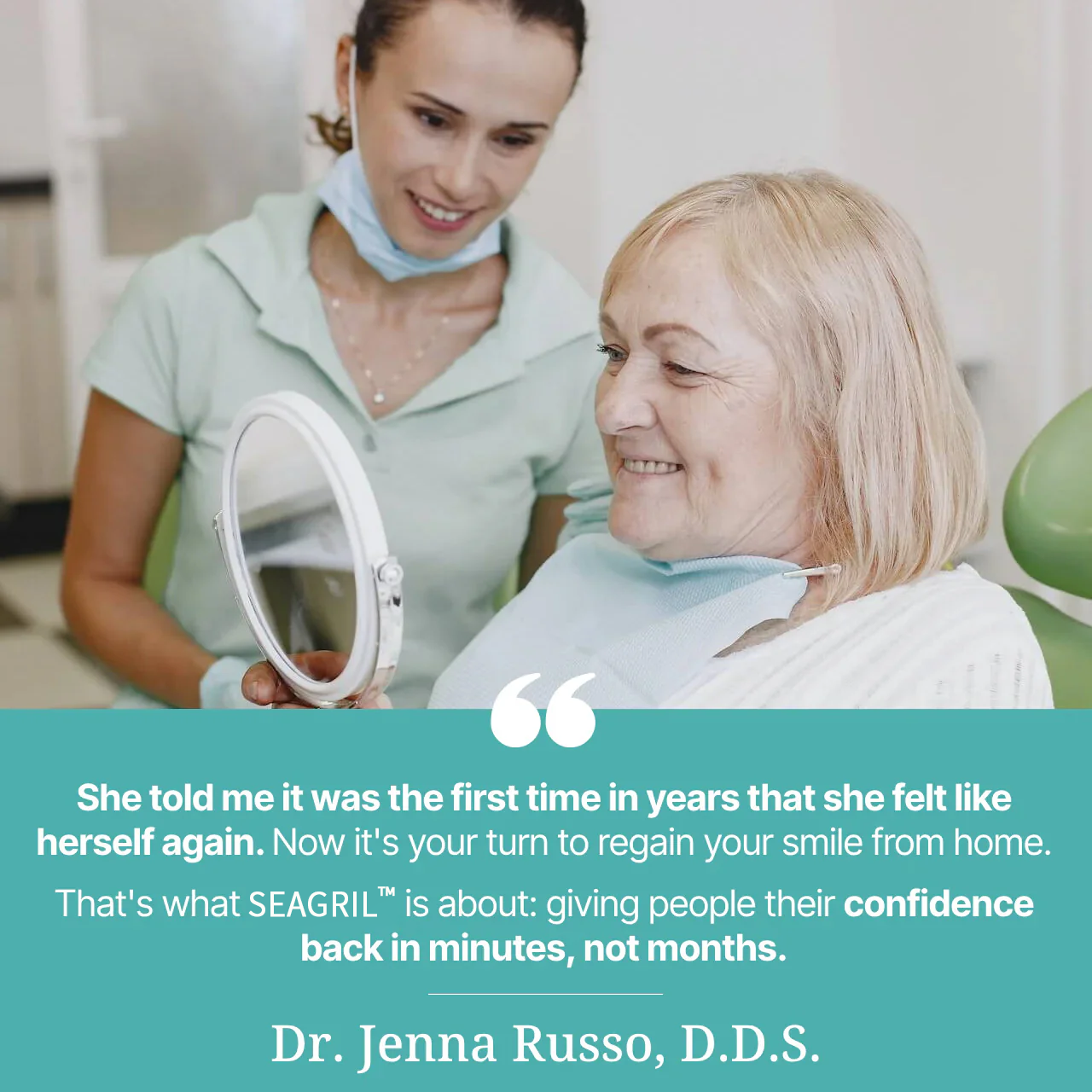 𦷠Ends Today: 70% OFF! SEAGRIL⢠Custom-Fit Full Functional DenturesMake you more confident-Made in the USA & FDA-Certified